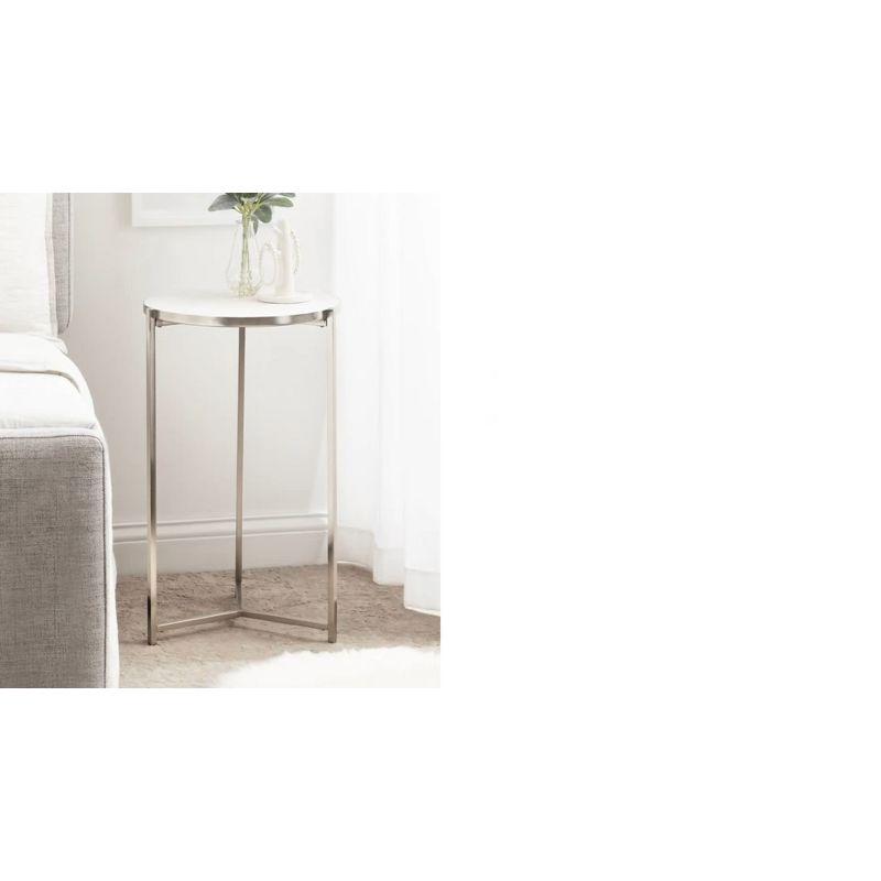 Jameion Marble Top End Table