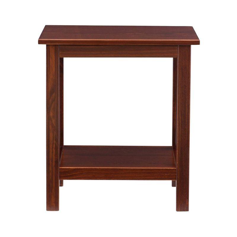 20" Titian Transitional End Table Brown - Linon