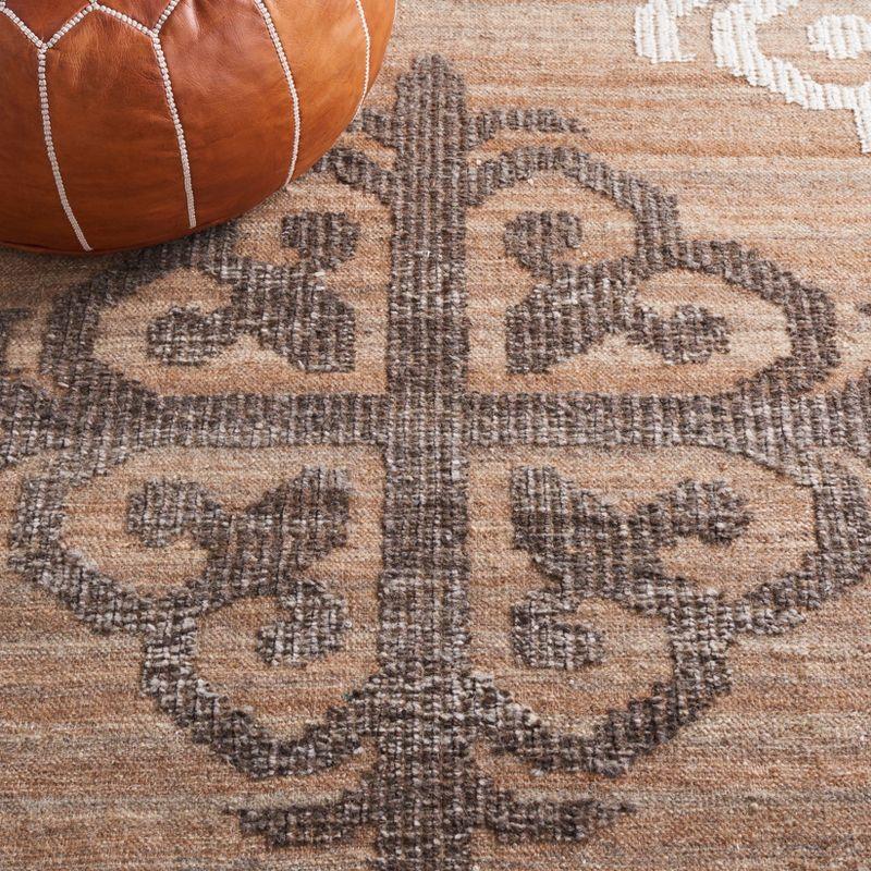 Kenya KNY312 Hand Knotted Accent Rug - Brown/Charcoal - 2'x3' - Safavieh.