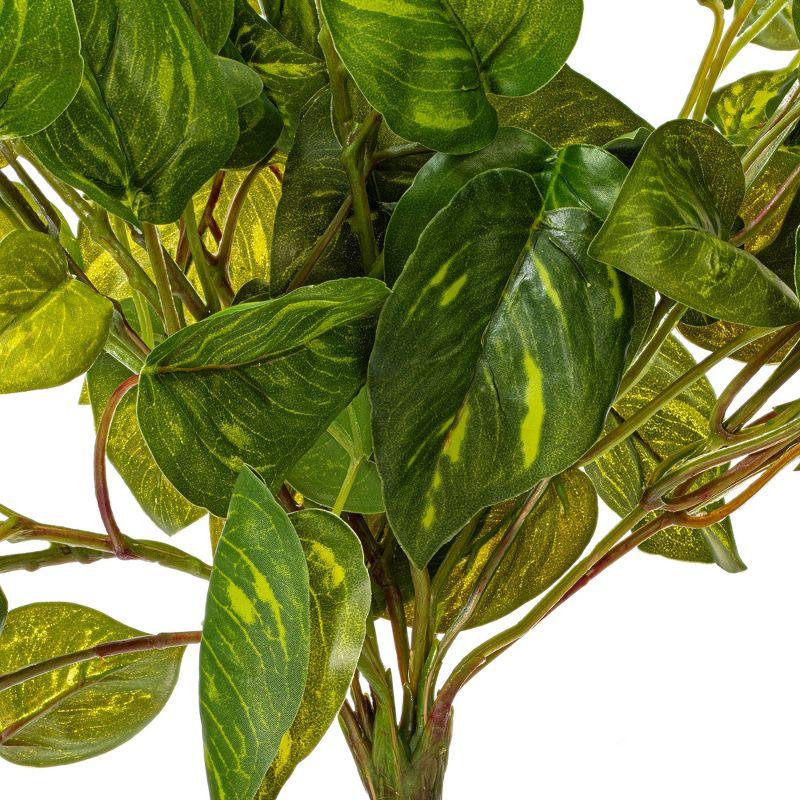 Vickerman 34" Artificial Pothos Hanging Bush.