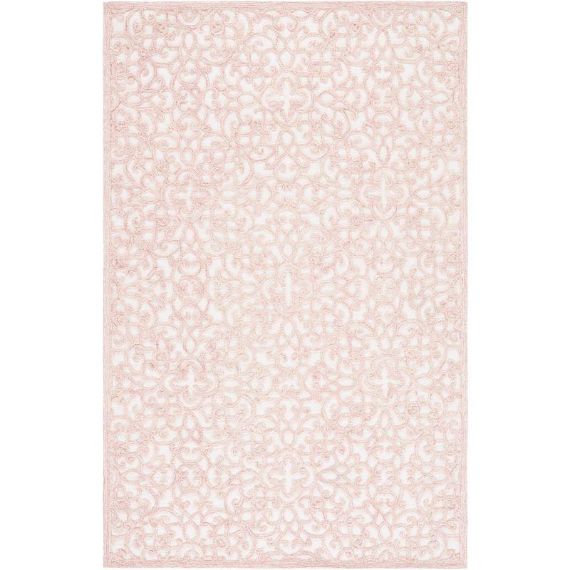 Trace TRC103 Hand Tufted Indoor Area Rug - Ivory/Pink - 5'x8' - Safavieh