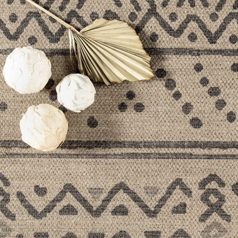 Nuloom Anisa Stripe Easy-Jute Pet Friendly Machine Washable Area Rug, 8' x 10', Natural