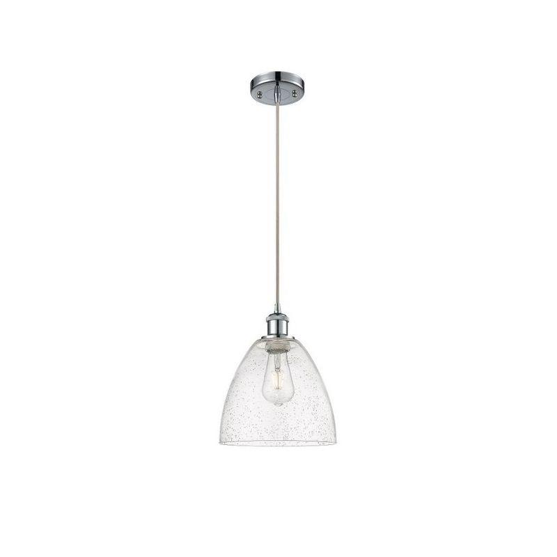 Innovations Lighting Bristol Glass 1 - Light Pendant in  Polished Chrome