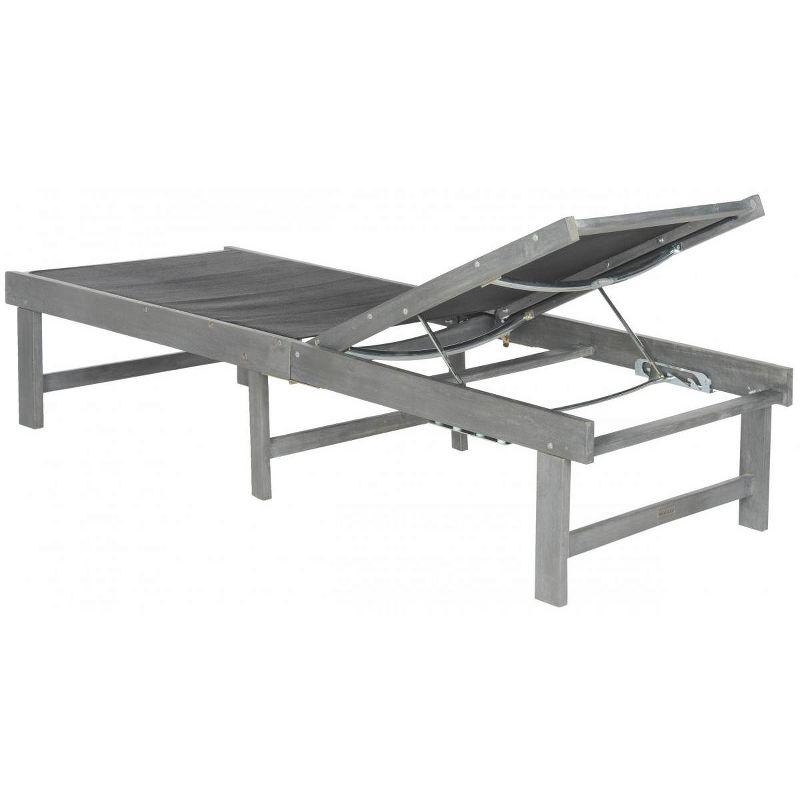 Manteca Lounge Chair - Outdoor - PAT6708 - Ash Grey/Black -Safavieh