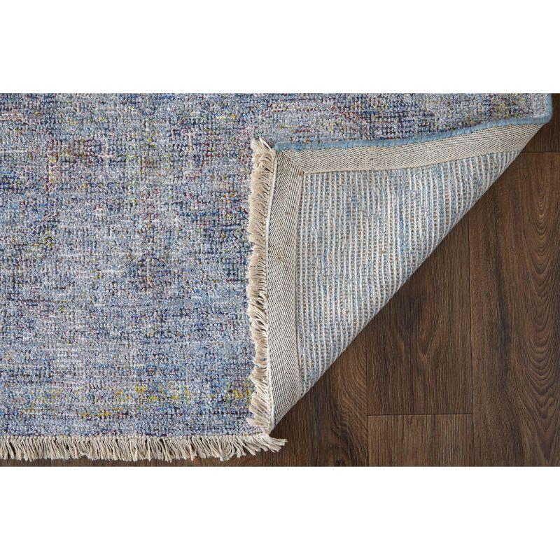 Caldwell Transitional Distressed Blue/Ivory Area Rug