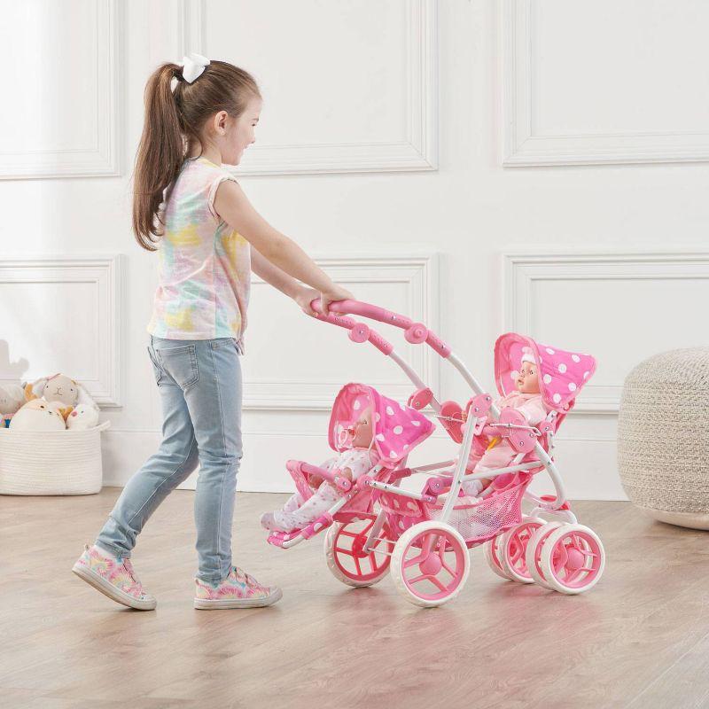 Badger Basket Reversible Double Doll Stroller