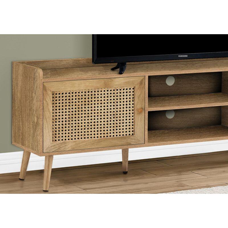 Monarch Specialties Tv Stand 72 Inch Console Media Entertainment Center Storage Cabinet Living Room Bedroom Walnut Laminate Wood Legs Transitional