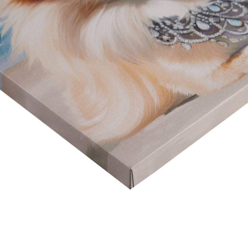 510 Design Beach Dogs Pomeranian Canvas Wall Art