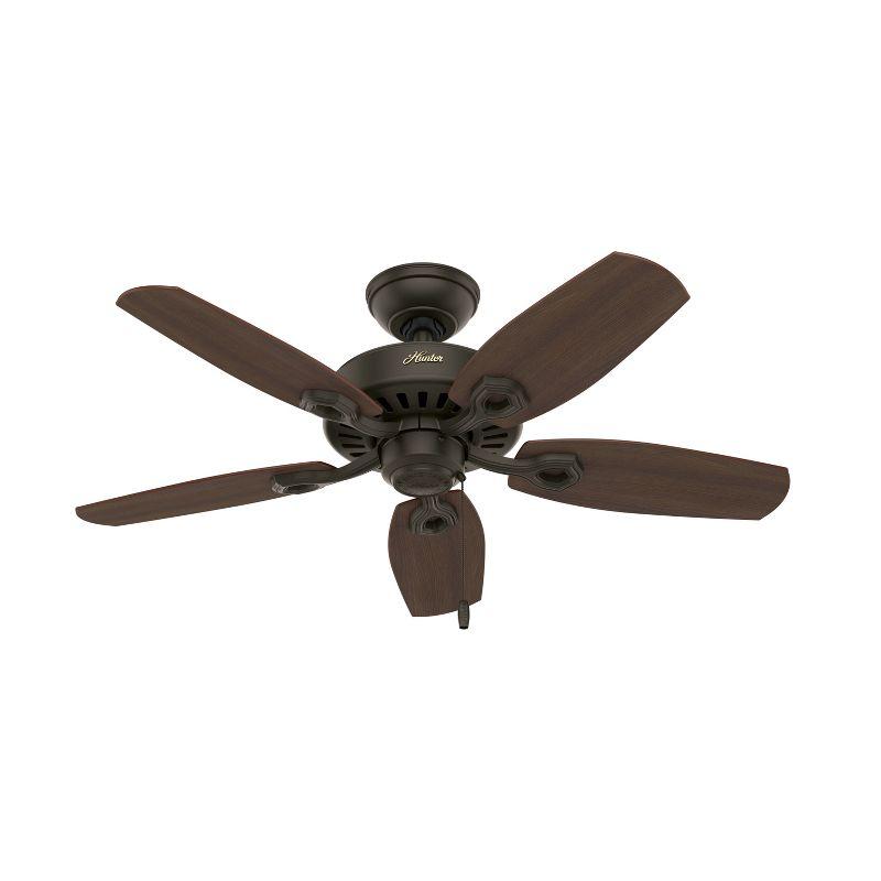 42" Builder 5 - Blade Standard Ceiling Fan with Pull Chain and Light Kit Included