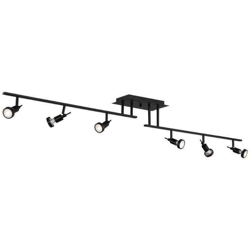 Viper Brushed Steel 6-Light Adjustable Track Light