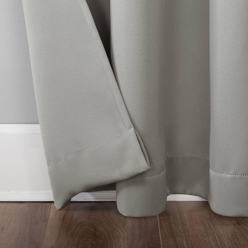 Sun Zero Blackout Kenneth Energy Saving Rod Pocket Curtain Panel