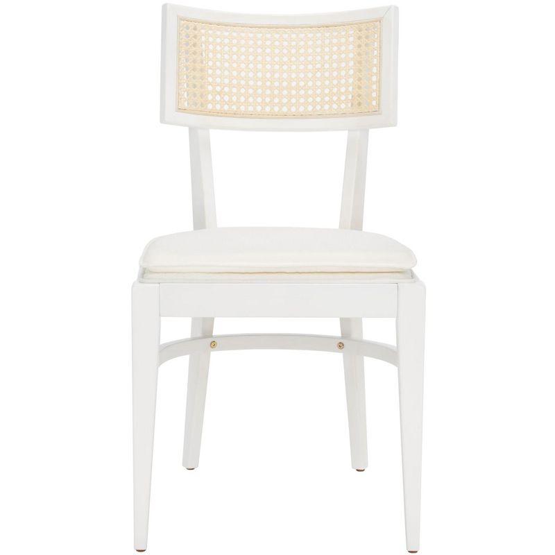 Galway Cane Dining Chair - DCH1007 - White/Natural - Safavieh