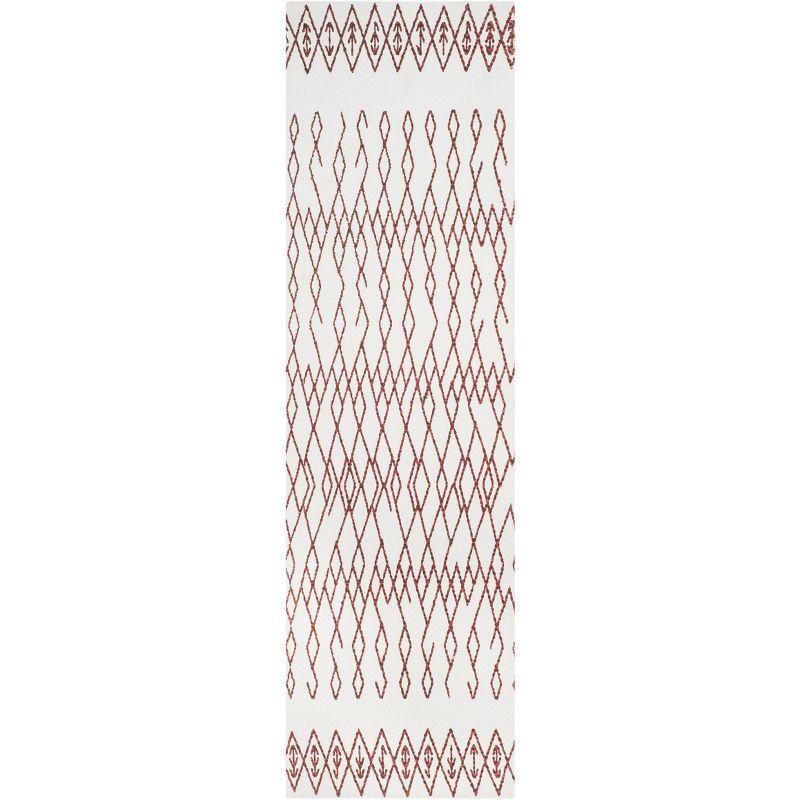 Cedar Brook CDR501 Loomed Indoor Runner Rug - Ivory/Rust - 2'3"x6' - Safavieh