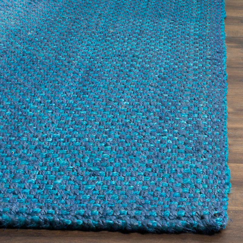 Natural Fiber NF262 Hand Woven Indoor Area Rug - Blue - 6'x6' - Safavieh