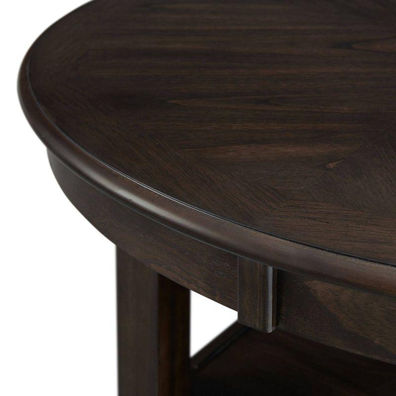 Taylor Counter Height Dining Table Walnut - Picket House Furnishings: Modern Style, 4-Seater, Storage Base, Acacia Surface