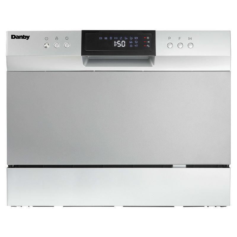 Danby DDW631SDB 6 Place Setting Countertop Dishwasher in Silver