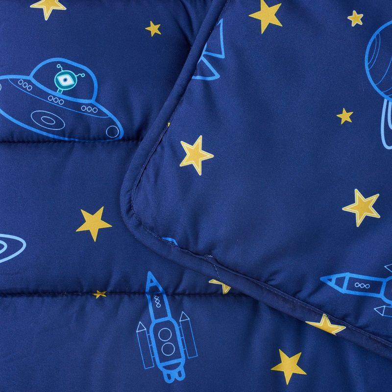 Nap Mat - Out of Space Design Sleeping Bag for Kids with Removable Pillow and Ultra Soft Blanket for Preschool, Daycare, and Sleepovers