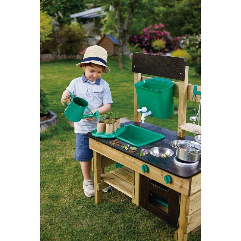 Hape Wood & Stainless Steel Outdoor Play Kitchen With Accessories