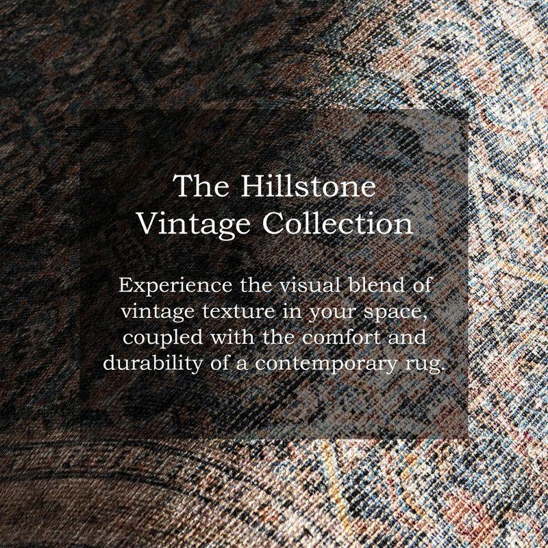 Nuloom Hillstone Collection Elfrieda Traditional Vintage Medallion Area Rug, 4' x 6', Light Beige