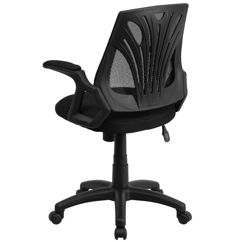 Flash Furniture Mid-Back Designer Mesh Swivel Task Office Chair with Open Arms