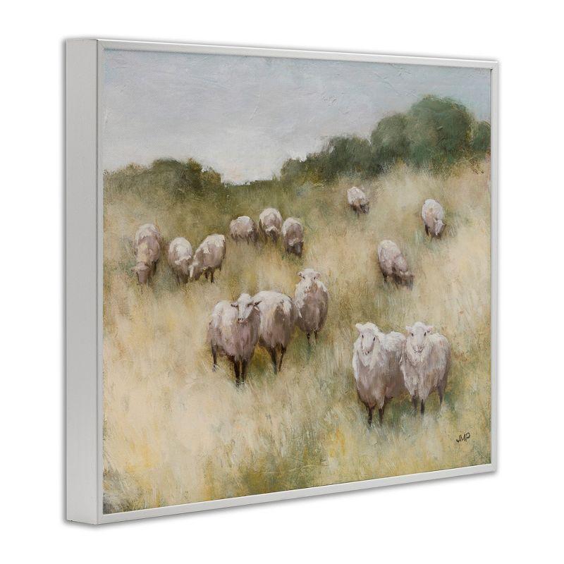 Stupell Industries Sheep Herd in Rural Grassland, 14" x 11"