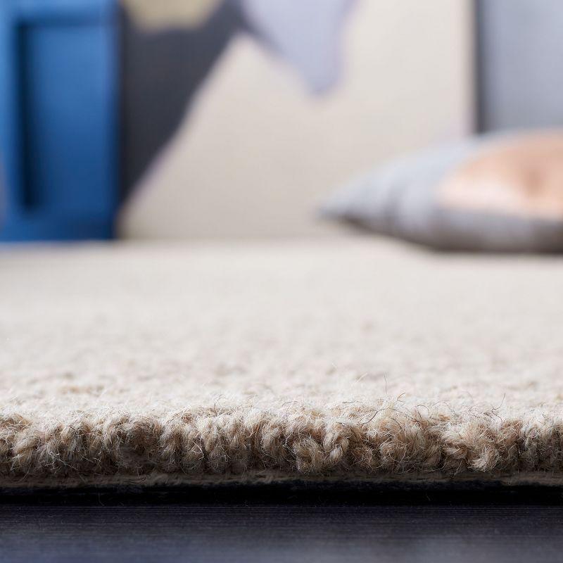 Abstract ABT279 Handmade Tufted Area Rug - Beige/Grey - 6' X 6'  Round - Safavieh