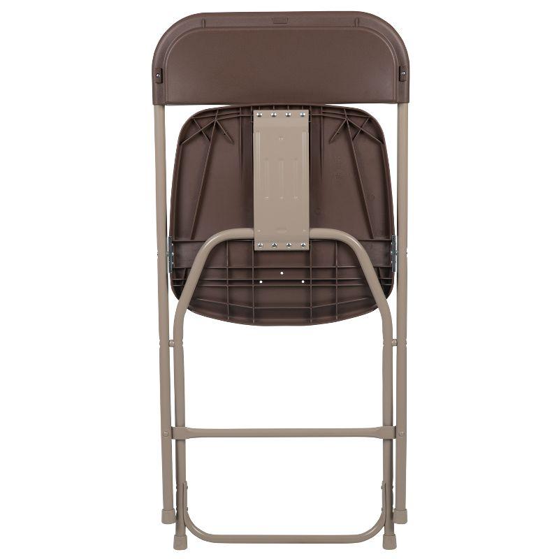 Hercules Series 650LB Capacity Premium Brown Folding Chair