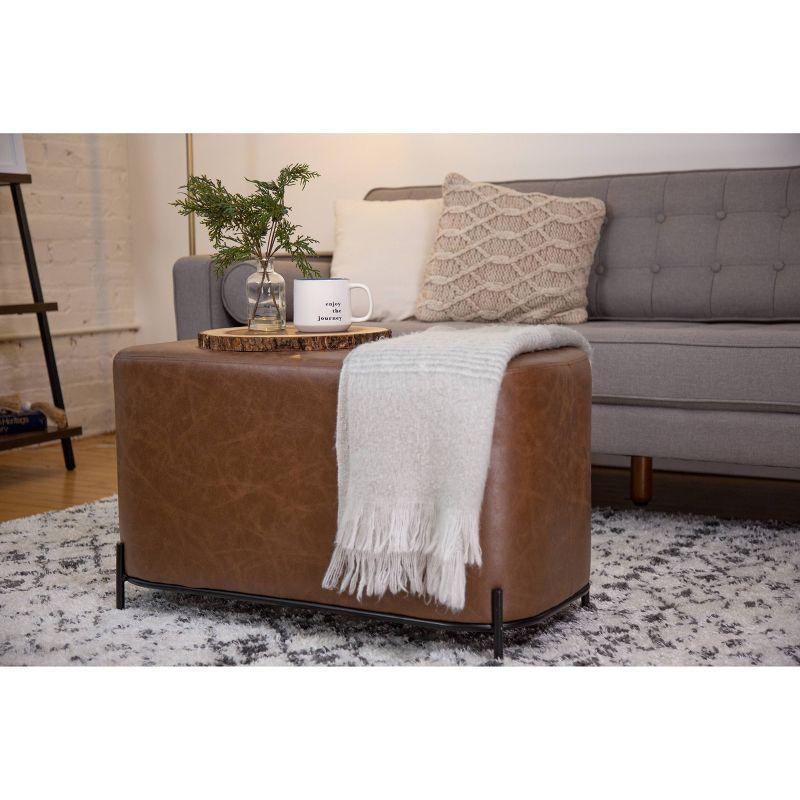 Degen Faux Leather Upholstered Bench