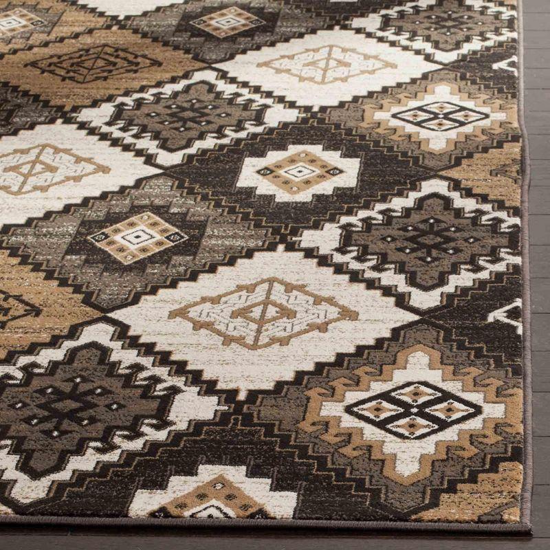 Vintage VTG577 Power Loomed Area Rug Black / Ivory 4' X 5'-7" - Safavieh.