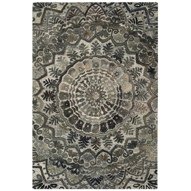 Marquee MRQ110 Hand Tufted Indoor Accent Rug - Grey/Multi - 3'x5' - Safavieh