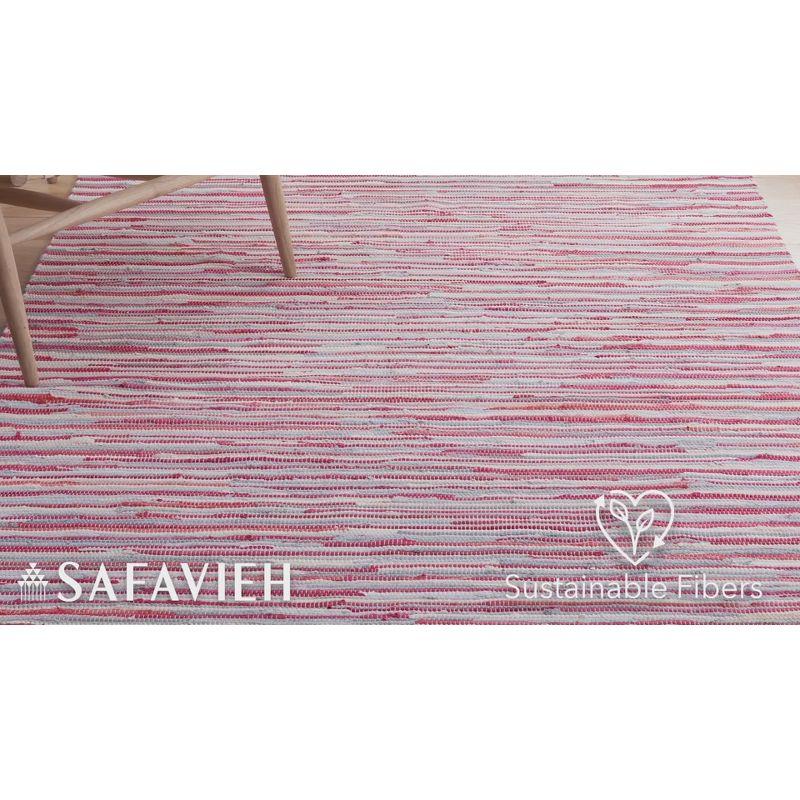 Rag Rug RAR129 Hand Woven Indoor Runner Rug - Turquoise/Multi - 2'3"x7' - Safavieh.