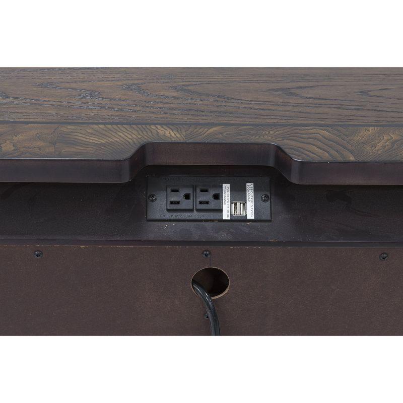 Signature Design by Ashley Maylee 2 Drawer Nightstand with USB Ports, Brown