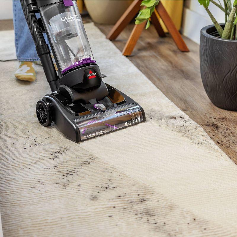 BISSELL 3437 BISSELL CleanView Compact Turbo Upright Vacuum with Quick Release Wand, Full Size Power, Compact Size for Apartments & Dorms, 3437