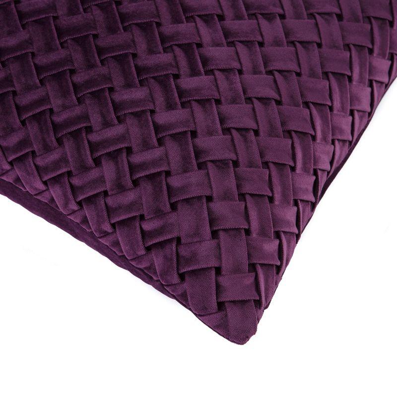 Chanasya Origami Velvet Velvet Reversible Pillow Cover