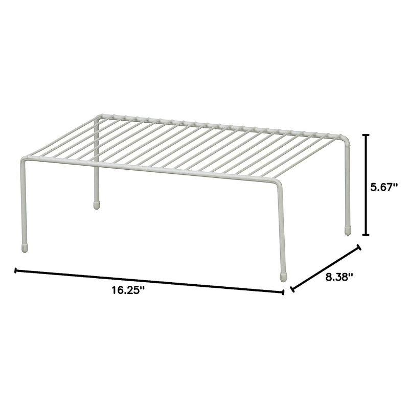 ClosetMaid 16.25'' x 8.38'' x 5.68'' Large Kitchen Wire Shelf Rack Organizer Unit For Countertops, Drawers, Cabinets, and Pantries, White