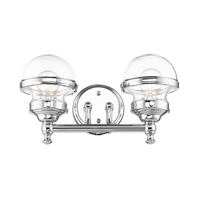 Livex Lighting Oldwick 2 - Light Vanity in  Polished Chrome