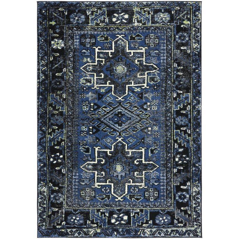 Vintage Hamadan VTH211 Power Loomed Indoor Area Rug - Blue/Grey - 5'3"x7'6" - Safavieh