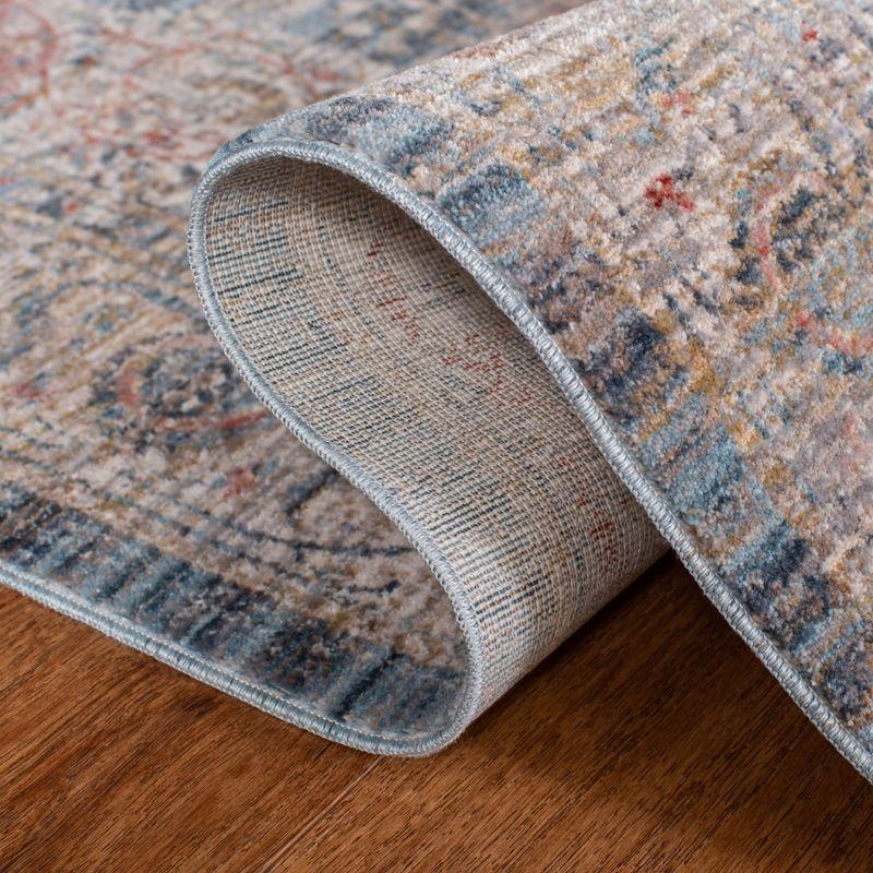 Kenitra KRA672 Power Loomed Area Rug - Blue/Ivory - 8'x10' - Safavieh.