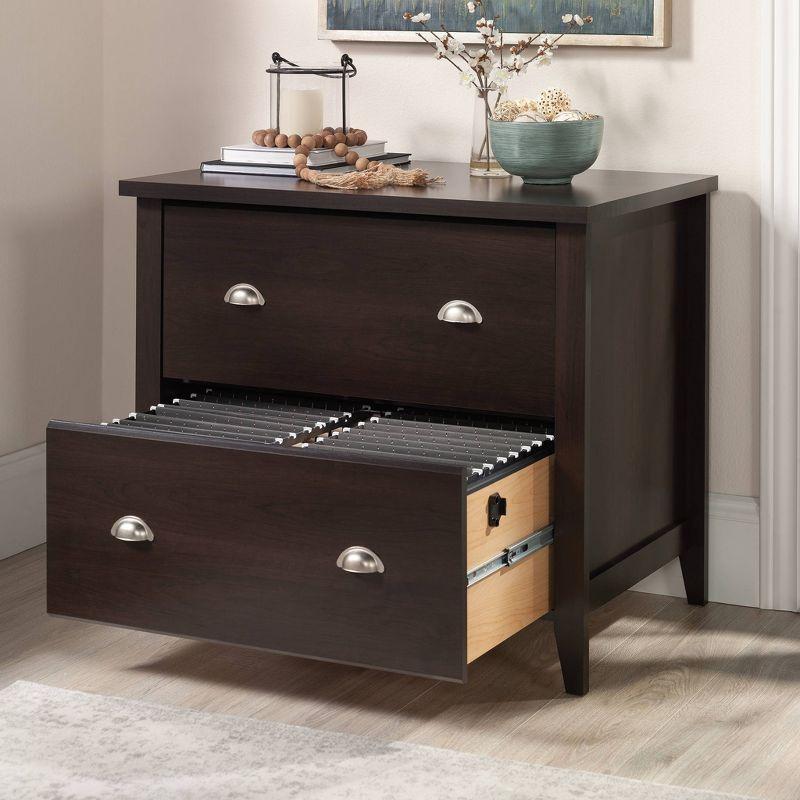 Sauder Summit Station 2 Drawer File Cabinet Cinnamon Cherry