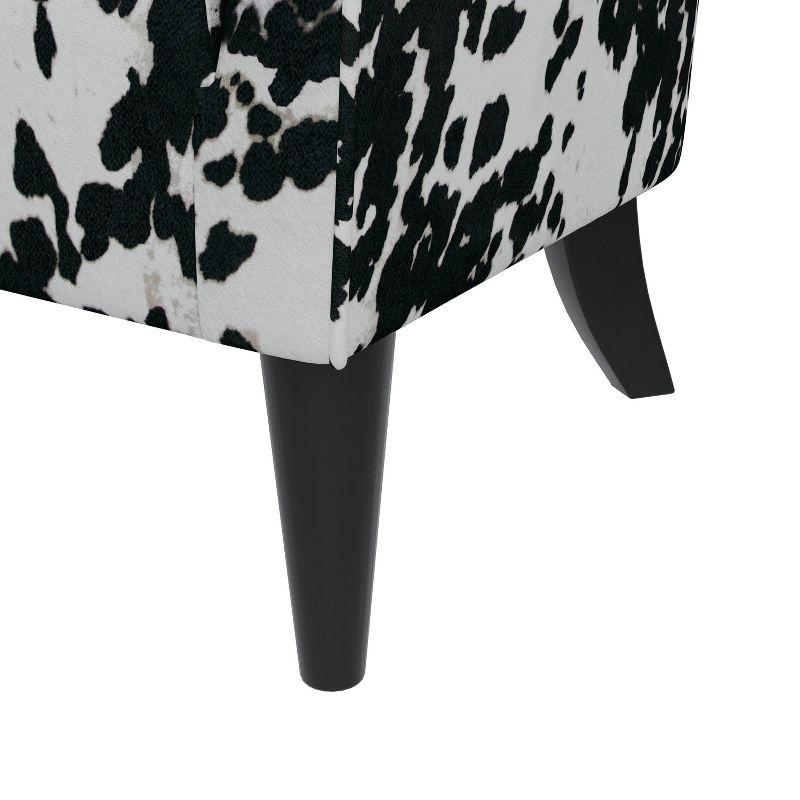 Handy Living Dakotah Flared Cow Print Armchair