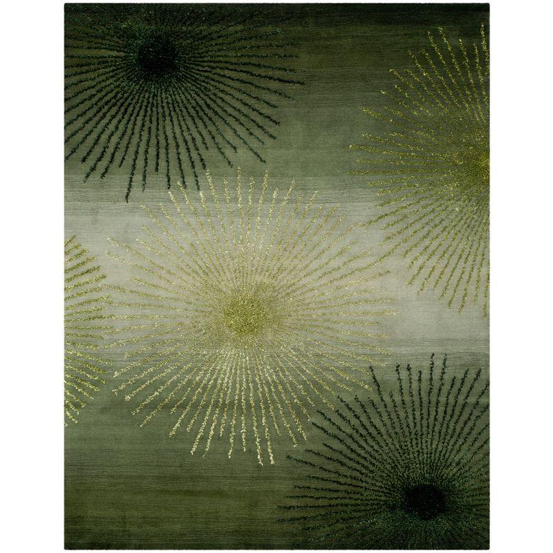 Soho SOH712 Hand Tufted Area Rug - Green/Multi - 8'3"x11' - Safavieh.