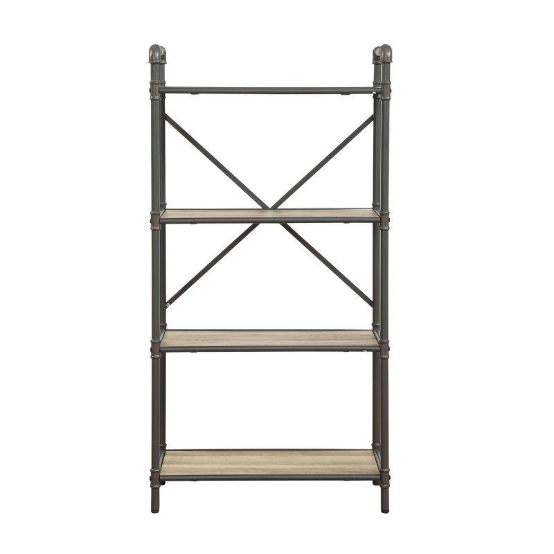 Itzel Bookcase Antique Oak/Sandy Gray - Acme Furniture