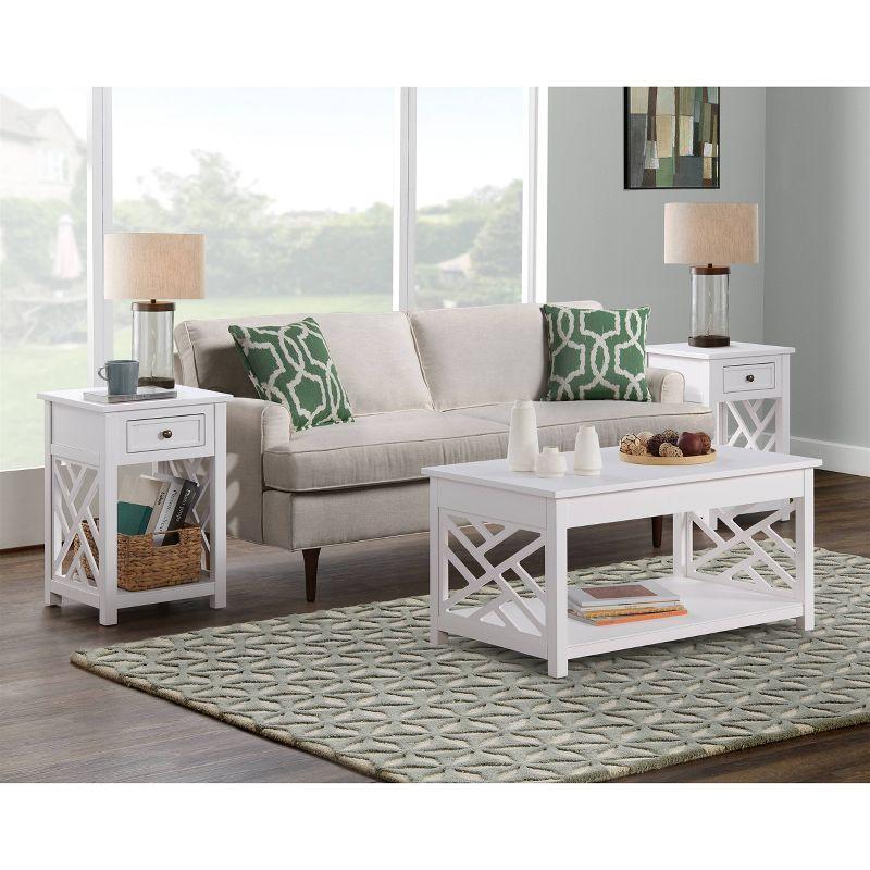 Alaterre Lund 3 - Piece Living Room Table Set