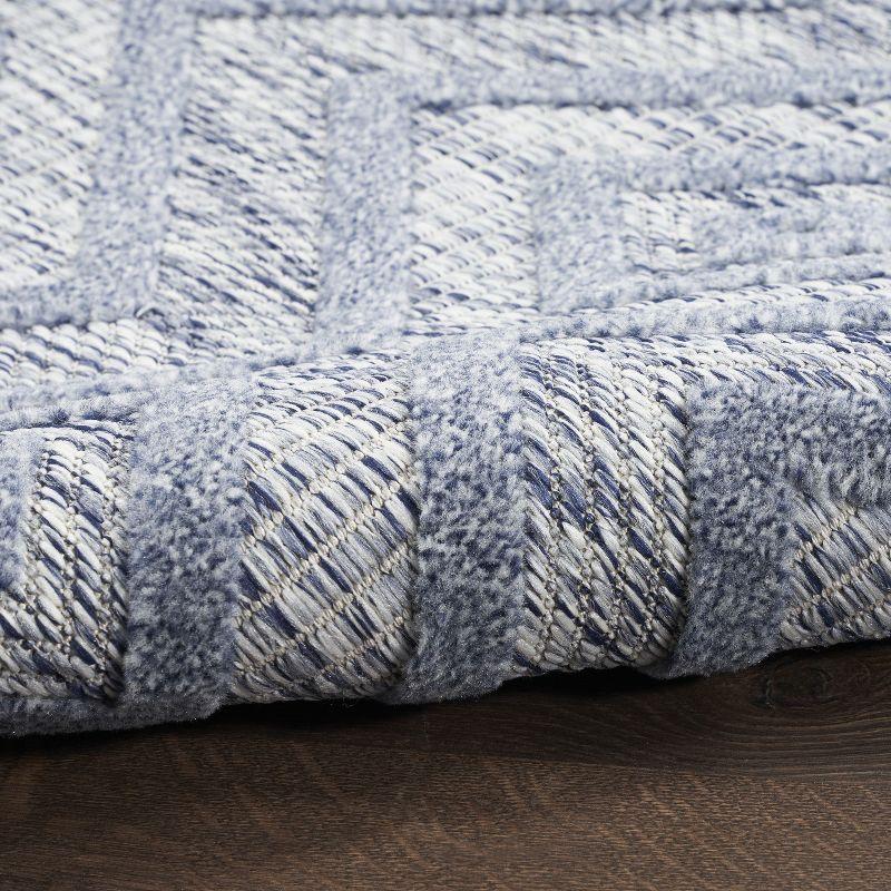 Nourison Versatile 8' x 10' Denim Blue Indoor Outdoor Rug