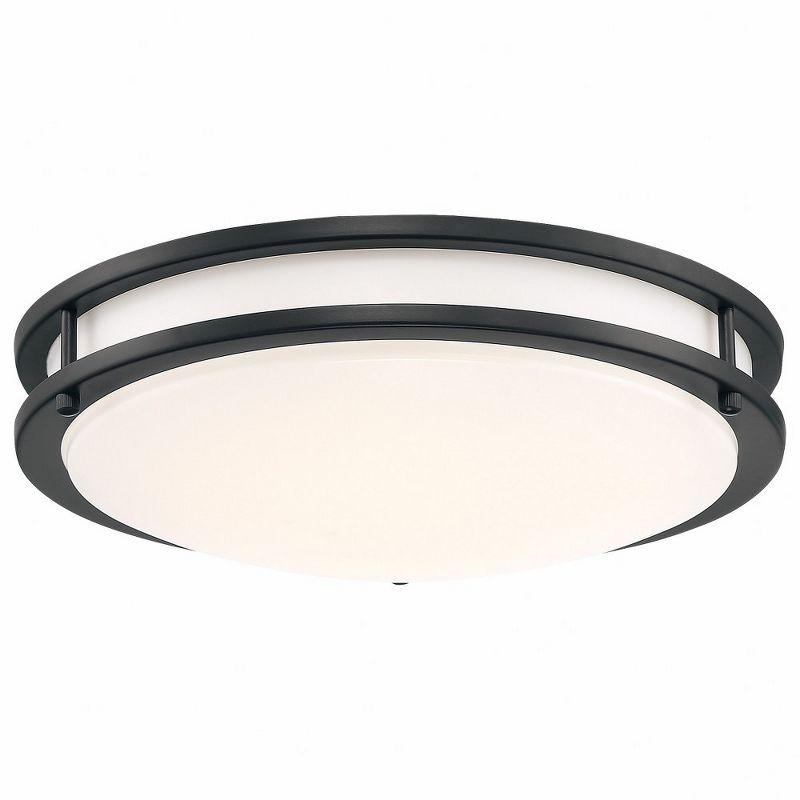 Solero III Matte Black LED Flush Mount Light