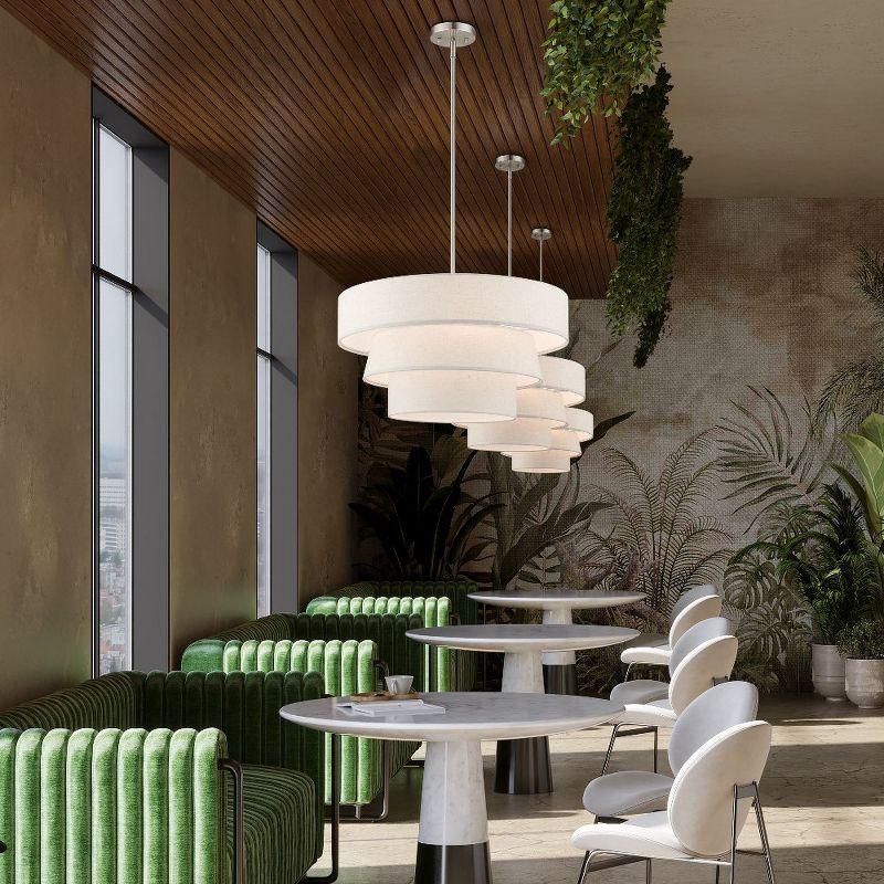 Livex Lighting Chandler 4 - Light Pendant in  Brushed Nickel