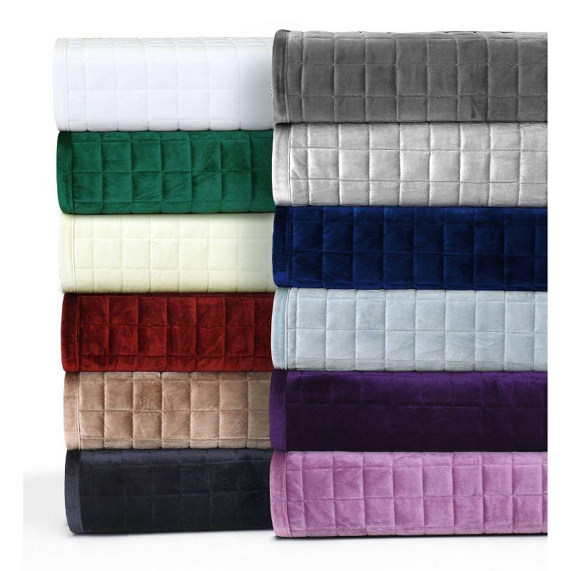 Tribeca Living Microfiber Reversible Glam Quilt Set & Reviews | Wayfair