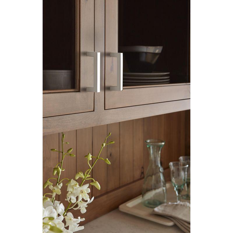 Amerock Monument 3 inch (76mm) Center-to-Center Polished Nickel Cabinet Pull