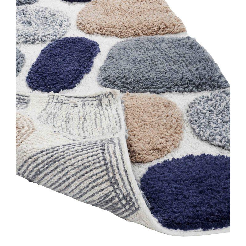 2pc 32"x20" Pebbles Bath Rug Set Gray/Blue - Chesapeake Merchandising