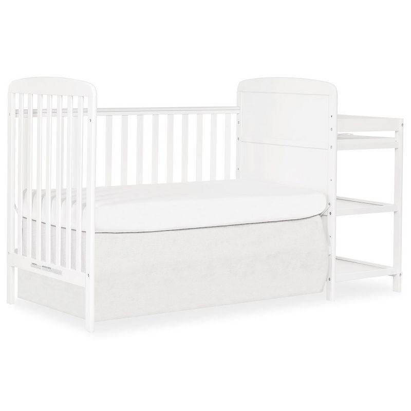 Dream On Me Anna 4 in 1 Full-Size Crib and Changing Table Combo in White
